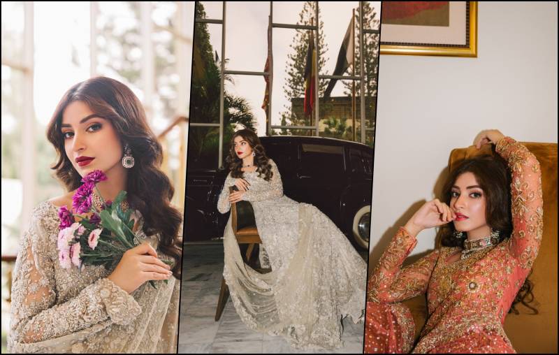 Not Your Ordinary Bride | Kinza Hashmi Takes Center Stage in Ansab Jahangir’s Ethereal Masterpieces